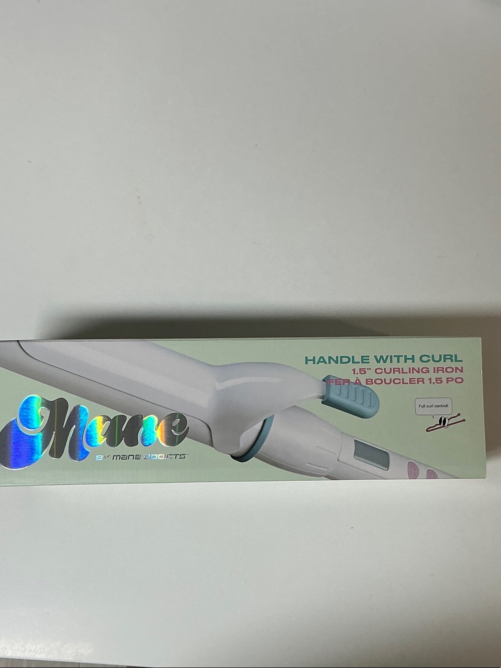 Shore 1.5" White Curling Iron